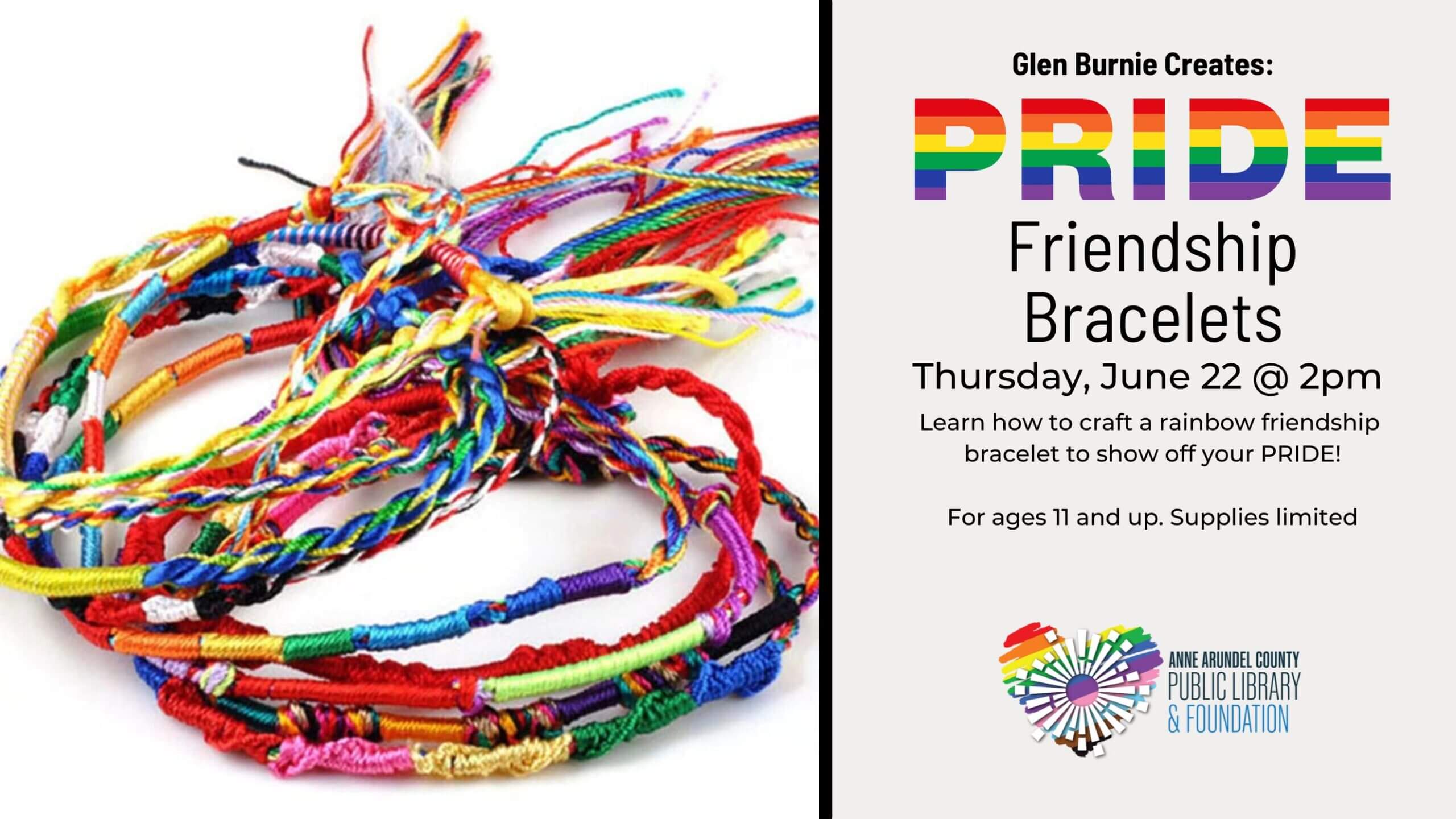 Pride Friendship Bracelets | Annapolis Pride